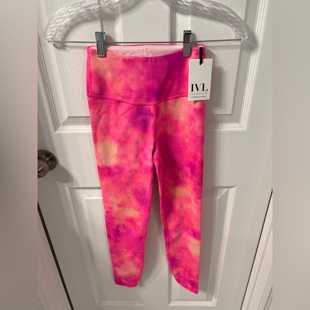 IVL watercolor leggings brand new with tags size 2